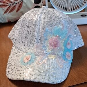 🎉Sequin Floral Baseball Cap